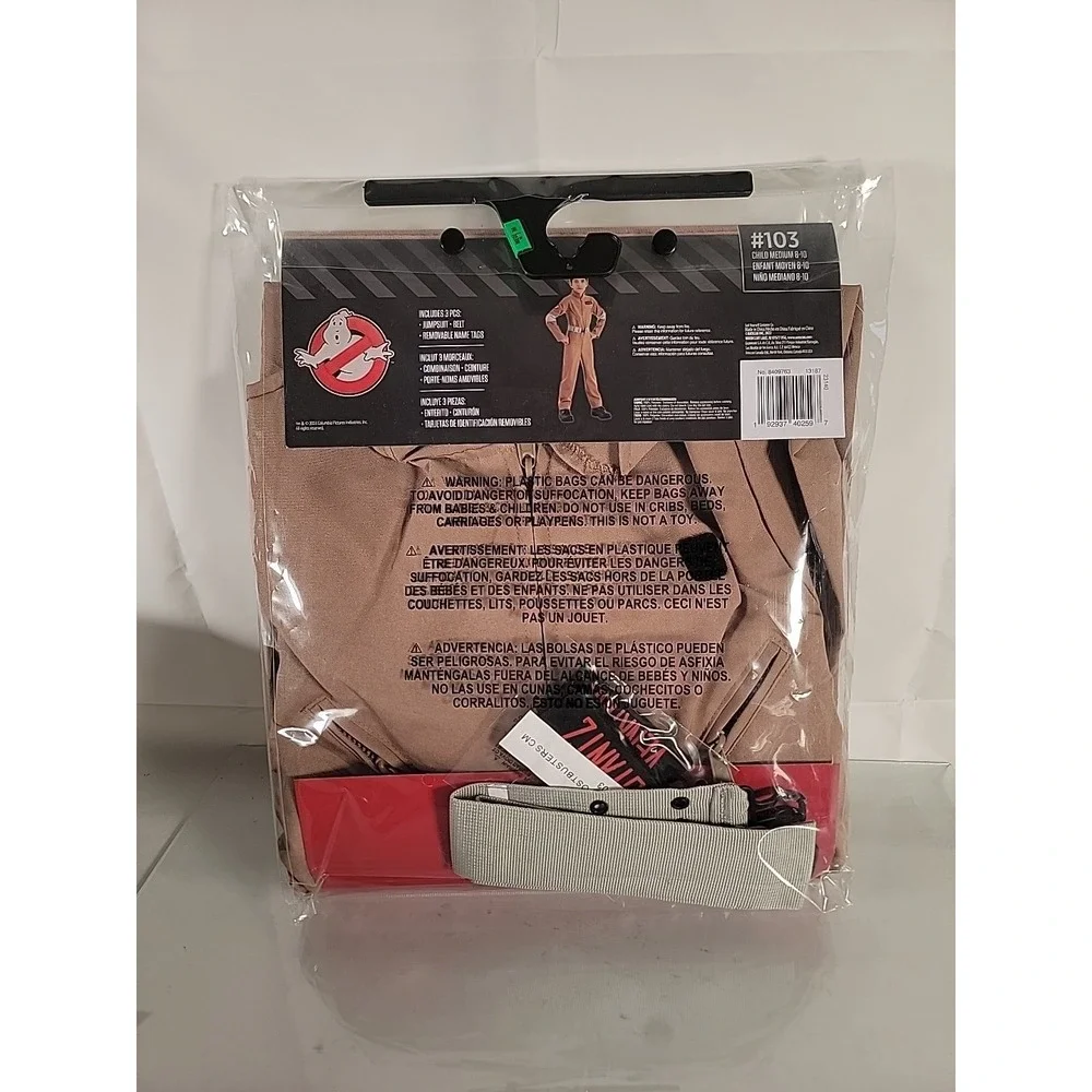 Ghostbusters Halloween Costume Cosplay Licensed Boy or Girl Medium Size 8-10 New - Picture 4 of 4